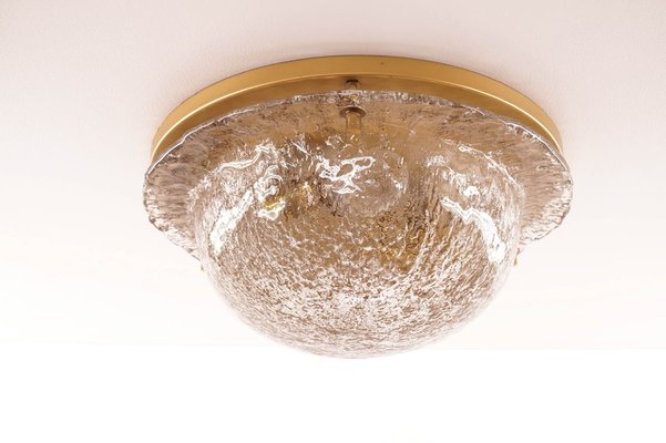 Vintage Brass and Glass Flush Mount from Cosack-KIJ-803893