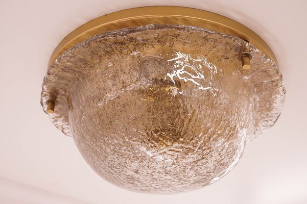 Vintage Brass and Glass Flush Mount from Cosack-KIJ-803893