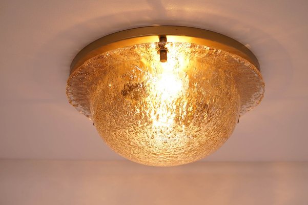 Vintage Brass and Glass Flush Mount from Cosack-KIJ-803893