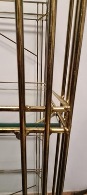 Vintage Brass and Glass Shelf-RPW-1789950