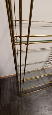 Vintage Brass and Glass Shelf-RPW-1789950