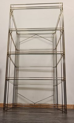 Vintage Brass and Glass Shelf-RPW-1789950