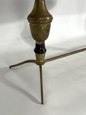 Vintage Brass and Marble Coffee Table, Italy, 1950s-OT-1239142