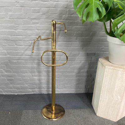 Vintage Brass and Messing Towel Stand, 1980s-OLQ-1821722