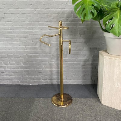 Vintage Brass and Messing Towel Stand, 1980s-OLQ-1821722