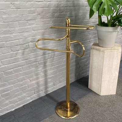 Vintage Brass and Messing Towel Stand, 1980s-OLQ-1821722