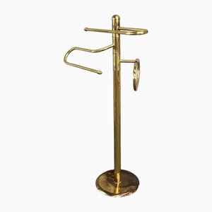 Vintage Brass and Messing Towel Stand, 1980s-OLQ-1821722