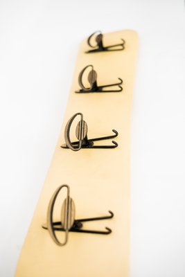 Vintage Brass and Vinyl Hooks-NZV-1362005