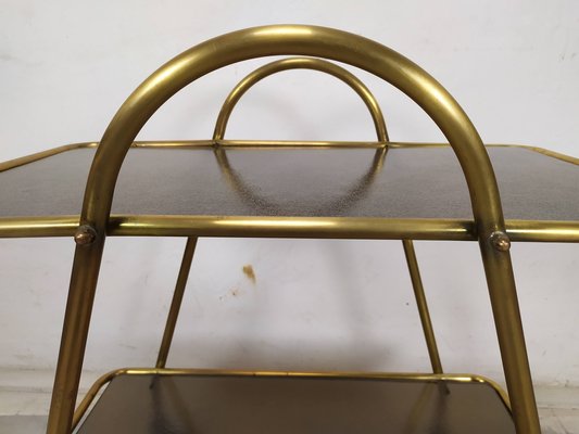 Vintage Brass Bar Trolley, 1950s-EAD-1747210