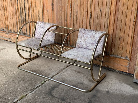 Vintage Brass Bench, 1960s-OXJ-1396865