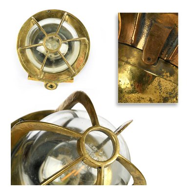 Vintage Brass Boat Wall Light-NQ-742120