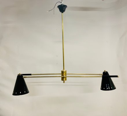 Vintage Brass Chandelier, 1950s-NUO-912359