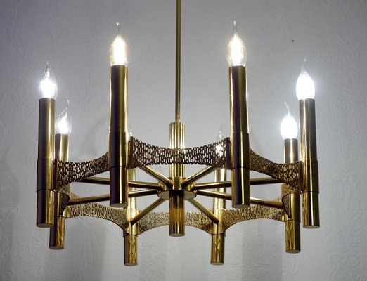 Vintage Brass Chandelier, 1970s-NGU-1731939