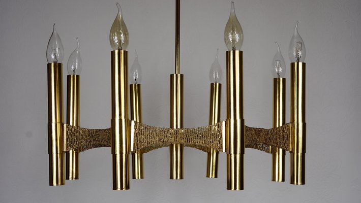 Vintage Brass Chandelier, 1970s-NGU-1731939