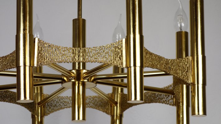 Vintage Brass Chandelier, 1970s-NGU-1731939