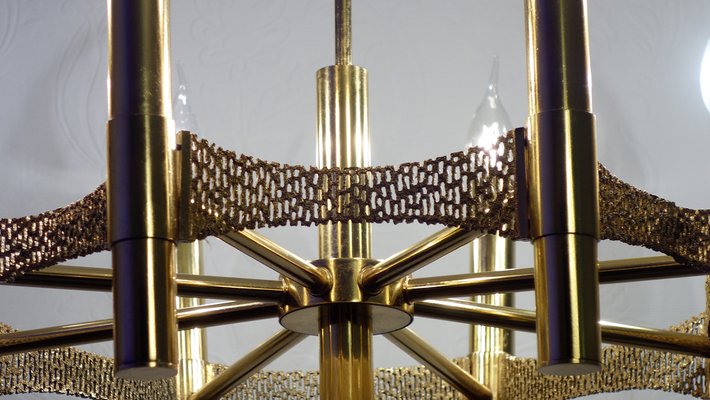 Vintage Brass Chandelier, 1970s-NGU-1731939