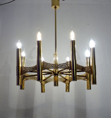 Vintage Brass Chandelier, 1970s-NGU-1731939