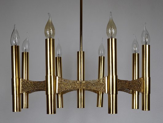 Vintage Brass Chandelier, 1970s-NGU-1731939