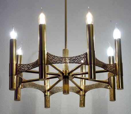 Vintage Brass Chandelier, 1970s-NGU-1731939