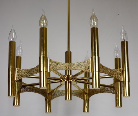 Vintage Brass Chandelier, 1970s-NGU-1731939