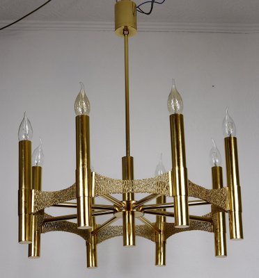 Vintage Brass Chandelier, 1970s-NGU-1731939