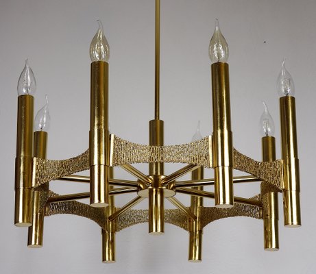 Vintage Brass Chandelier, 1970s-NGU-1731939