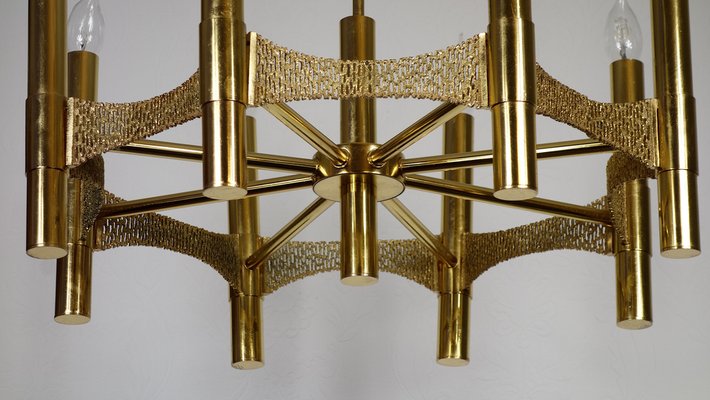 Vintage Brass Chandelier, 1970s-NGU-1731939