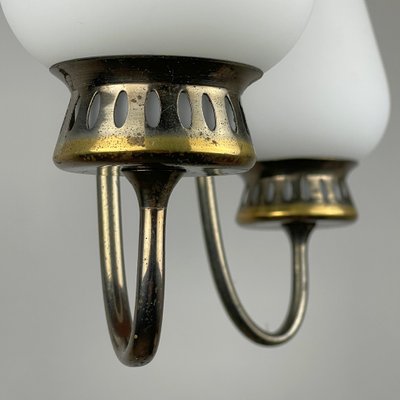 Vintage Brass Chandelier Italy 1960s-WQC-1385423