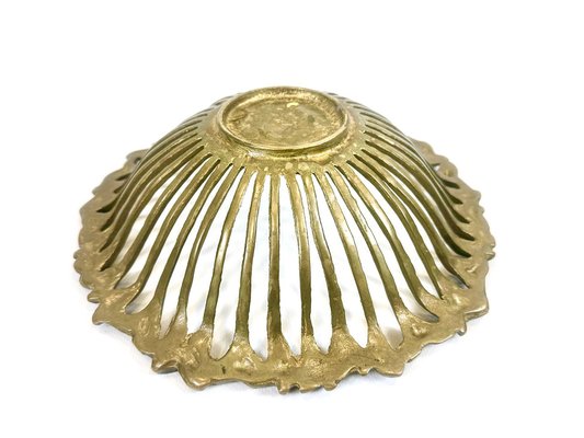 Vintage Brass Fruit Bowl from Klosterneuburger Kunstwerk, 1950s-ZCY-2041385