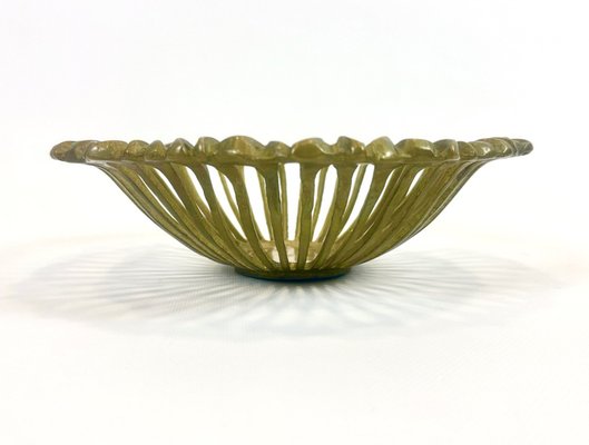 Vintage Brass Fruit Bowl from Klosterneuburger Kunstwerk, 1950s-ZCY-2041385