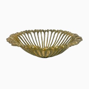 Vintage Brass Fruit Bowl from Klosterneuburger Kunstwerk, 1950s-ZCY-2041385