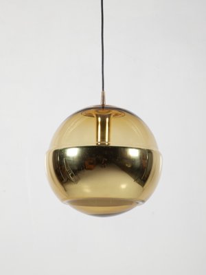 Vintage Brass Globe Pendant Lamp from Peill & Putzler-QVY-1062448