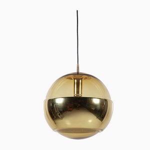 Vintage Brass Globe Pendant Lamp from Peill & Putzler-QVY-1062448