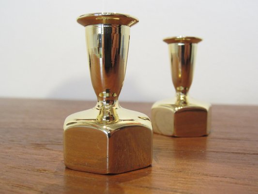 Vintage Brass L125 Candleholders by Hans-Agne Jakobsson, Set of 2-YDZ-833919