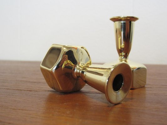 Vintage Brass L125 Candleholders by Hans-Agne Jakobsson, Set of 2-YDZ-833919