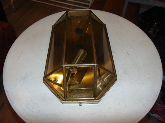 Vintage Brass Plafond Wall Light, 1970s-CAQ-1188954