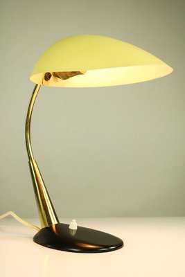 Vintage Brass Reading Table Lamp in Yellow & Black from Cosack, 1950s-FUP-914104