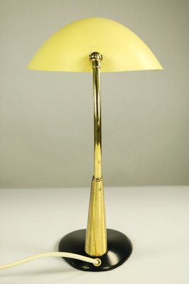 Vintage Brass Reading Table Lamp in Yellow & Black from Cosack, 1950s-FUP-914104