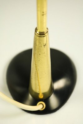 Vintage Brass Reading Table Lamp in Yellow & Black from Cosack, 1950s-FUP-914104