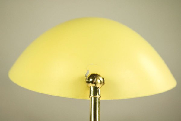 Vintage Brass Reading Table Lamp in Yellow & Black from Cosack, 1950s-FUP-914104