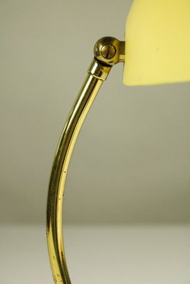 Vintage Brass Reading Table Lamp in Yellow & Black from Cosack, 1950s-FUP-914104