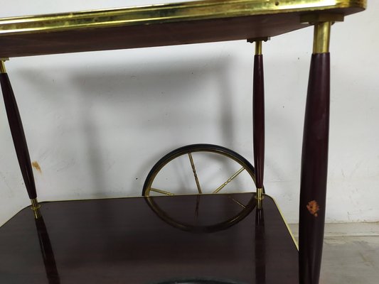 Vintage Brass Service Trolley, 1950s-EAD-1763395