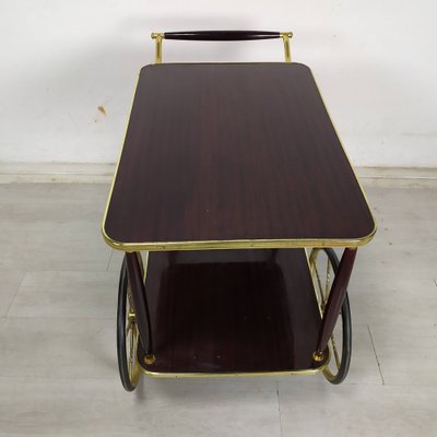 Vintage Brass Service Trolley, 1950s-EAD-1763395