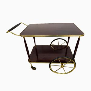 Vintage Brass Service Trolley, 1950s-EAD-1763395