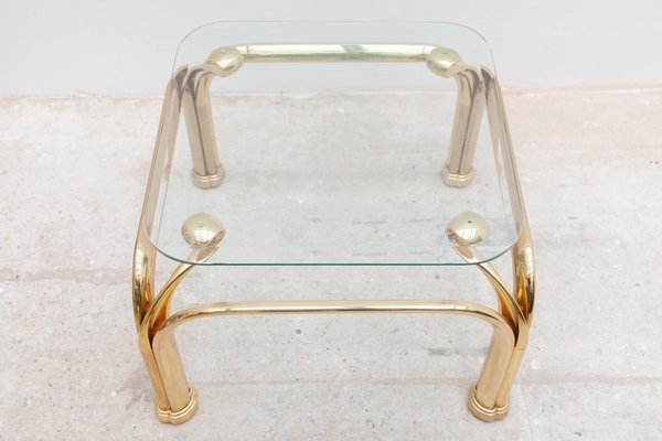 Vintage Brass Side Tables with Abstract Swan Neck, Set of 2-KL-1092496