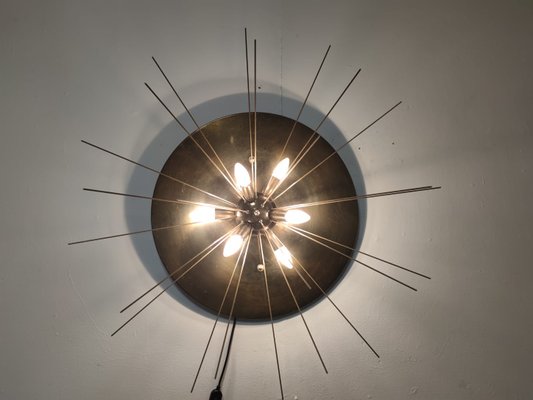 Vintage Brass Sputnik Ceiling Lamp-QLH-883413