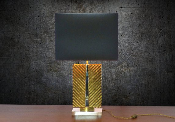 Vintage Brass Table Lamp from Maison Baguès, 1970s-DQG-684494