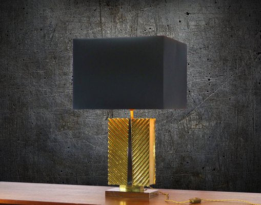 Vintage Brass Table Lamp from Maison Baguès, 1970s-DQG-684494