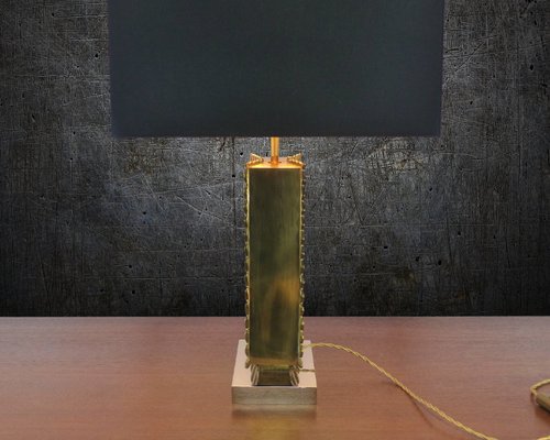 Vintage Brass Table Lamp from Maison Baguès, 1970s-DQG-684494