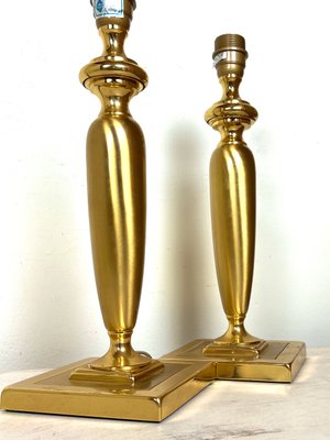 Vintage Brass Table Lamps from Herda, The Netherlands, 1970s, Set of 2.-WZZ-1350520